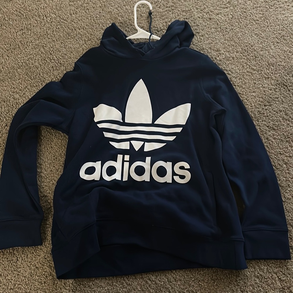Adidas navy pullover size medium